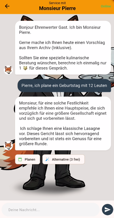 Events & Festtagsmenüs