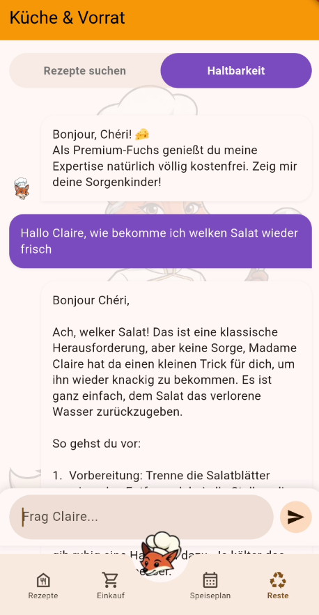 Claires Lagerungs-Geheimnisse